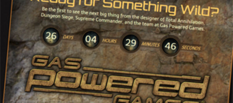 Gas Powered Games with 'Project W' teaser site, counting down 26 days